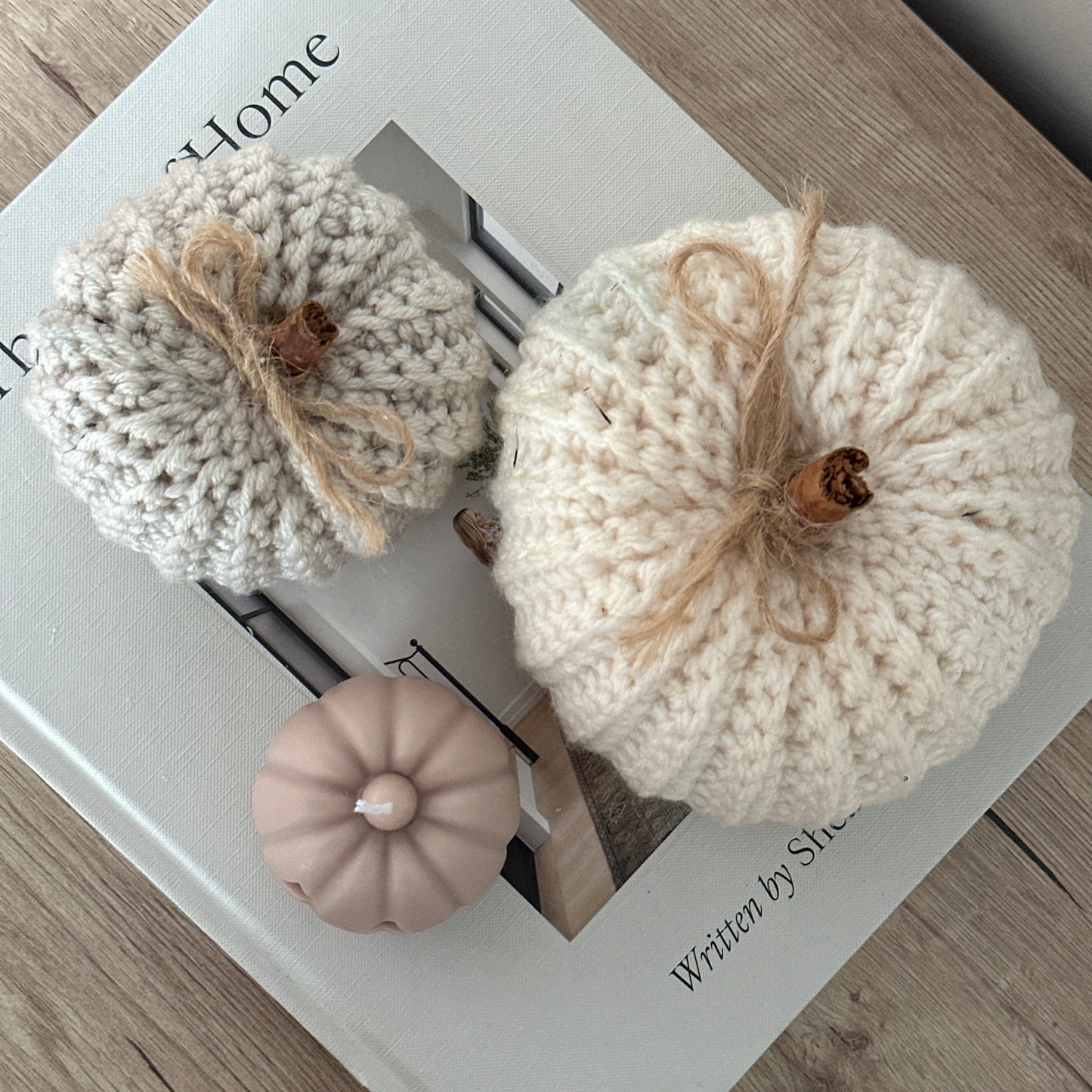 Carved Pumpkin - Beige Candle