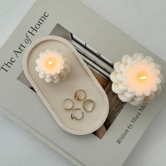 Sunset - Cream Oval Tray