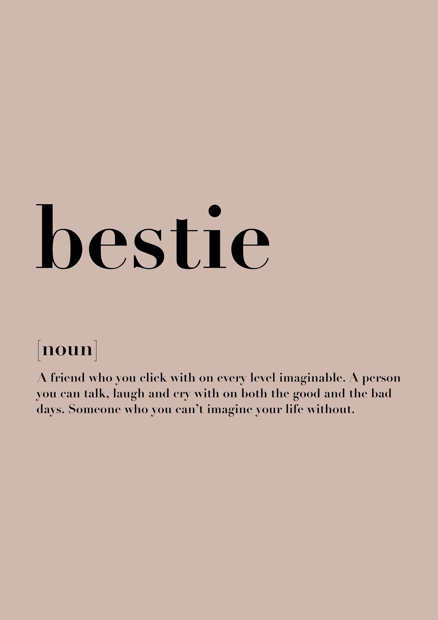 Best Friend Definition Print