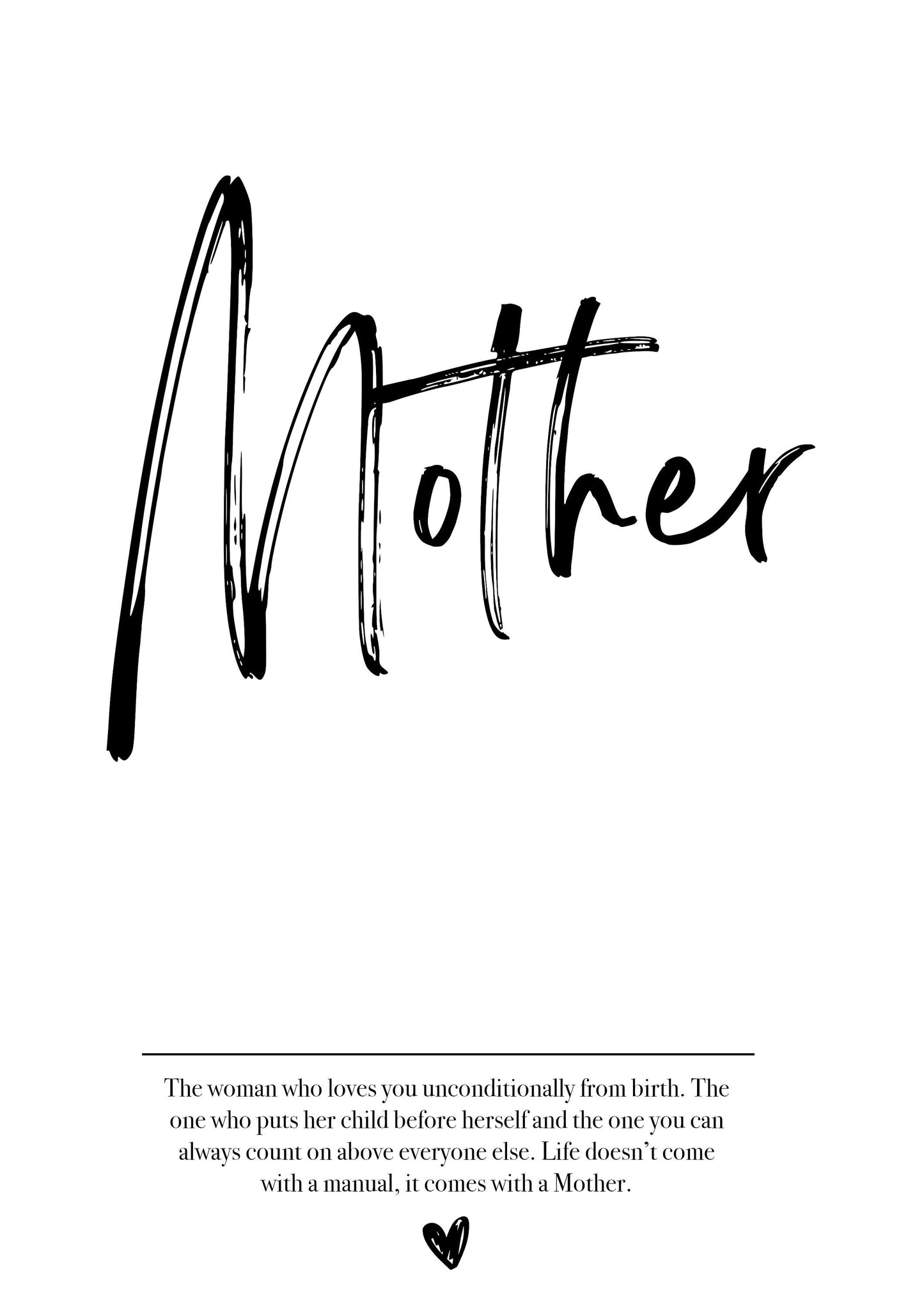 Mother Definition Print