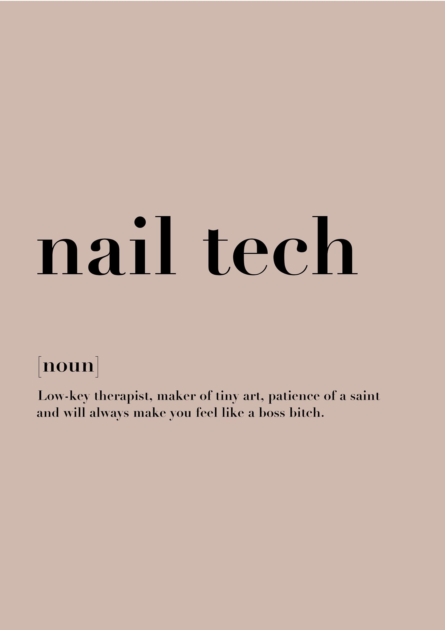 Nail Technician Definition Print