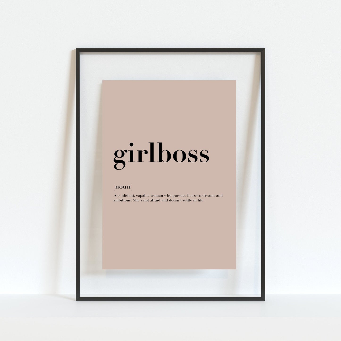 Girl Boss Definition Print