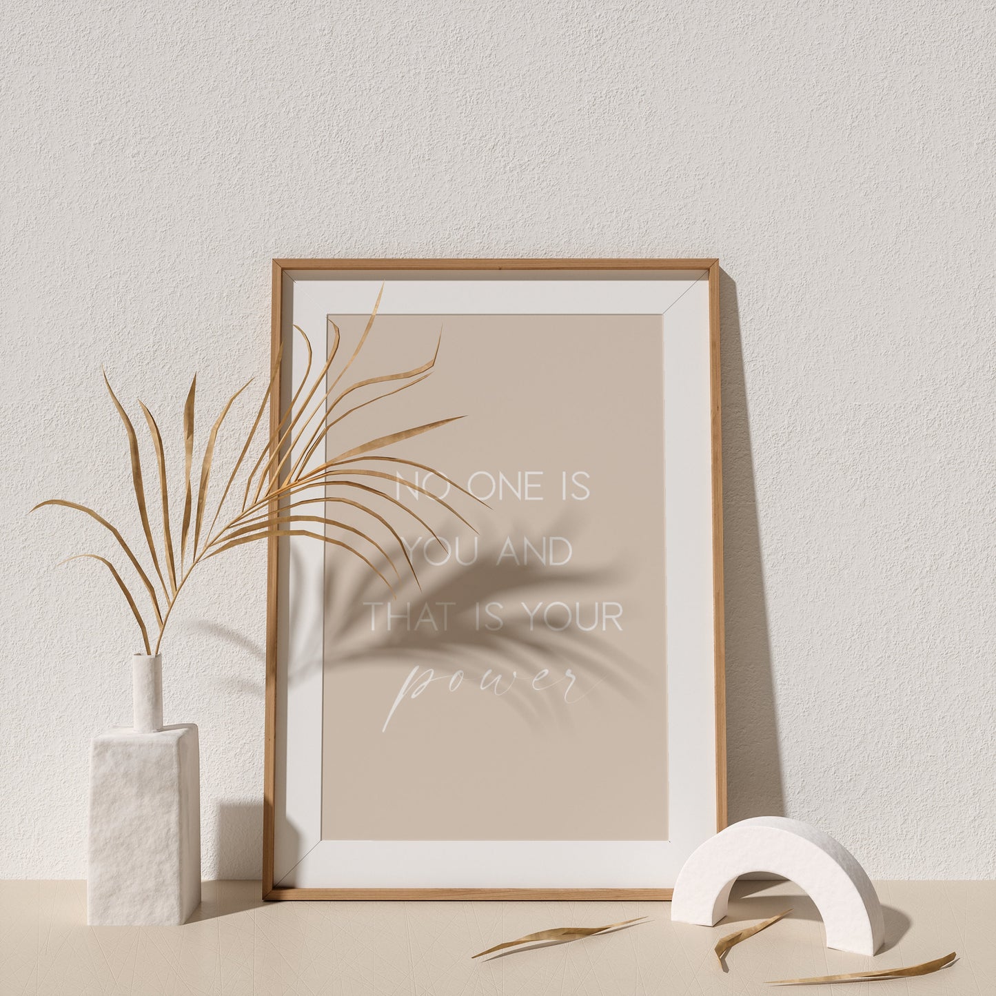 No One Is You Quote Print