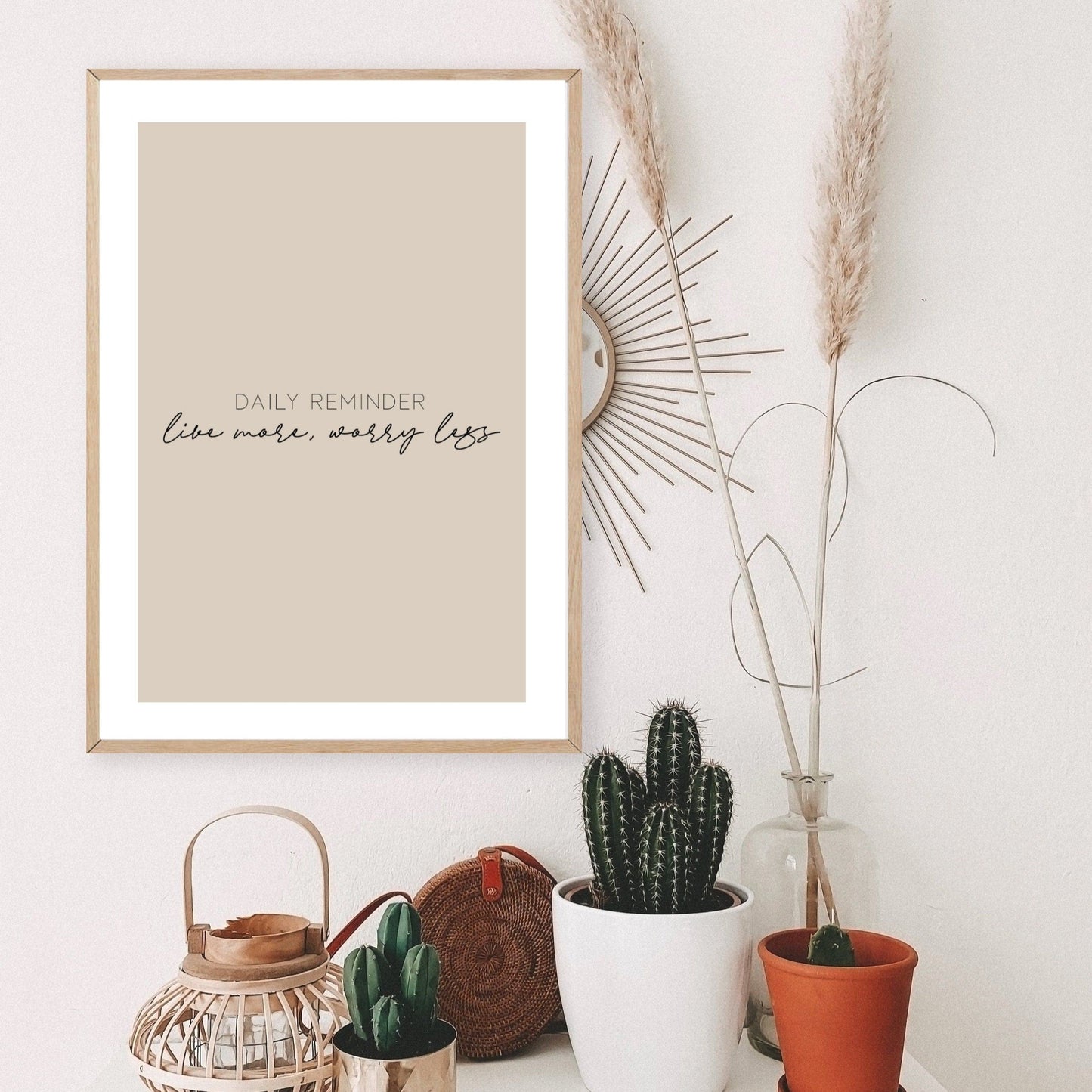 Live More, Worry Less Print