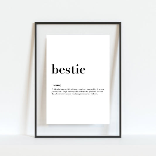 Best Friend Definition Print