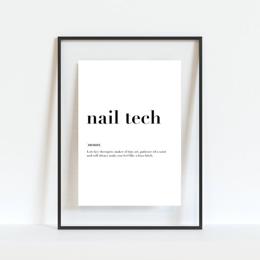 Nail Technician Definition Print