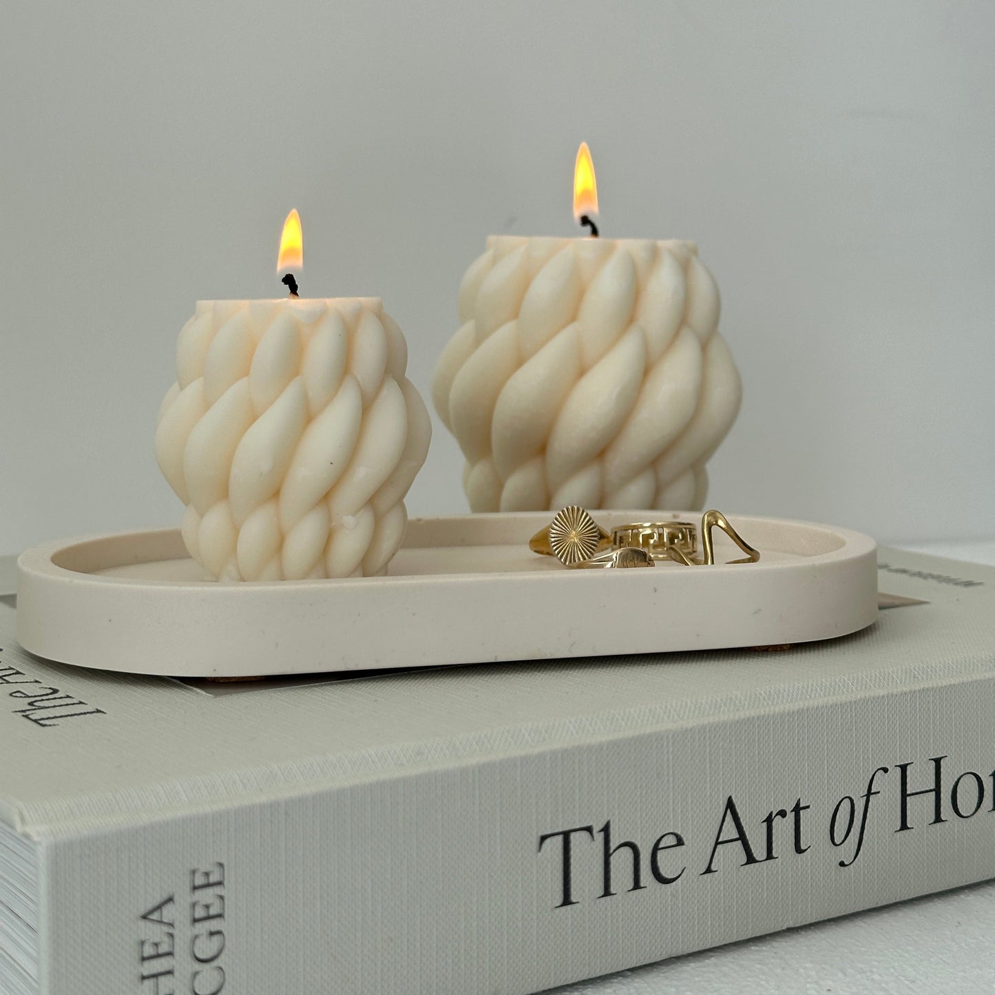 Sunset - Cream Oval Tray