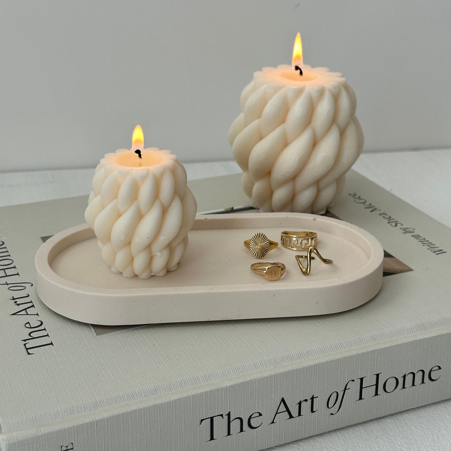 Sunset - Cream Oval Tray