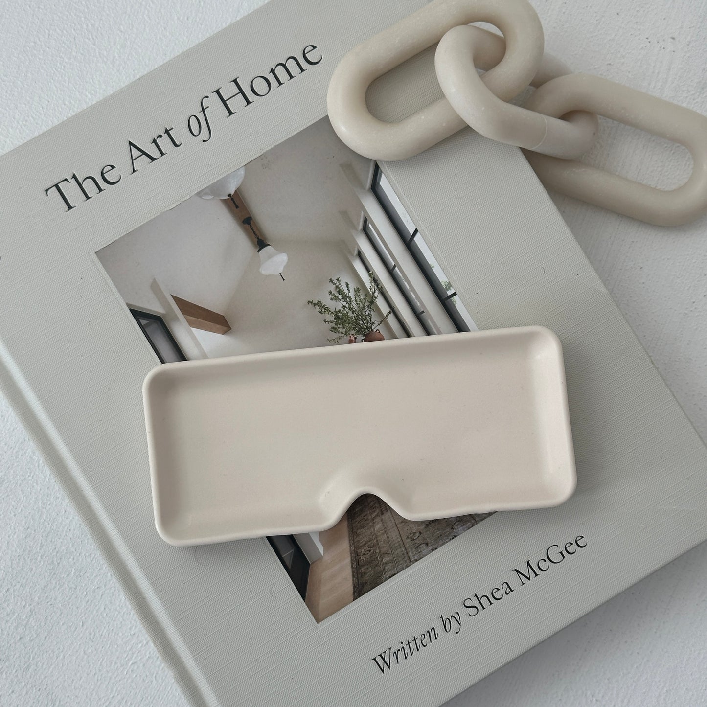 In The Shade - Cream Square Eyewear Tray