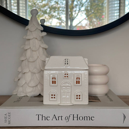 White Christmas House Burner