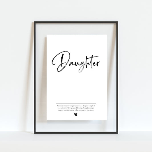 Daughter Quote Print