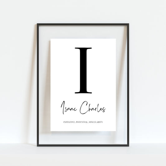 Kids Personalised Nursery Print