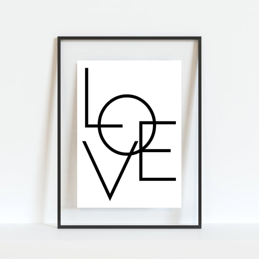 Love Typography Print