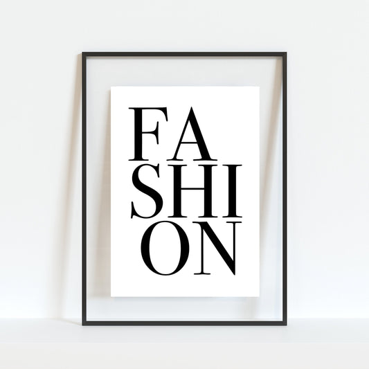 Fashion Typography Print