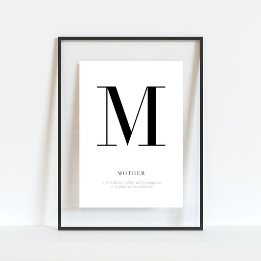 Mother Quote Print